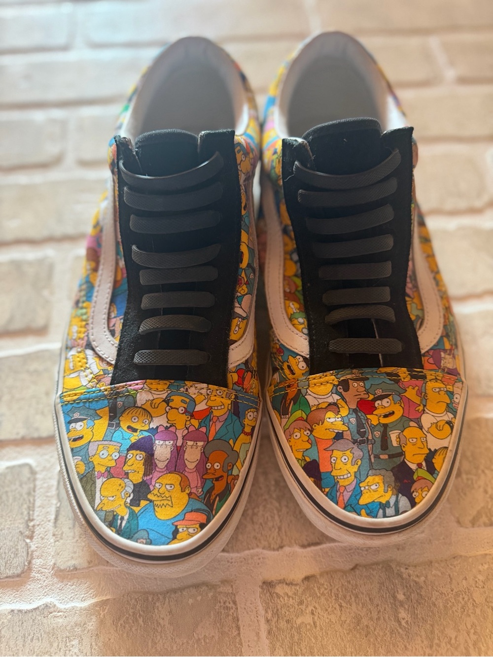 Vans Multicolor Cartoon-Print Low-Top Skate Shoes